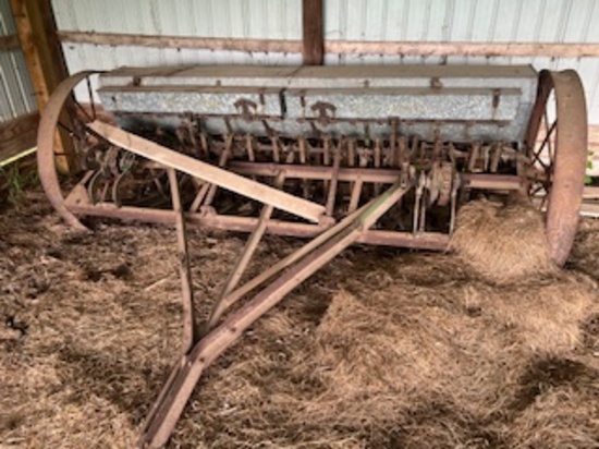 grain drill on steel - 8 ft