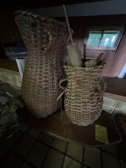 basket and stands