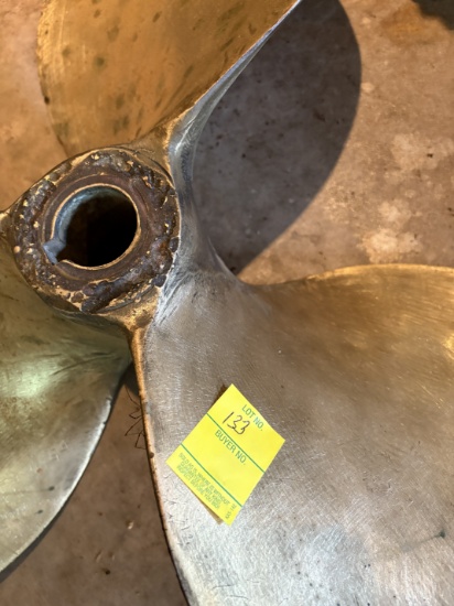 brass boat prop