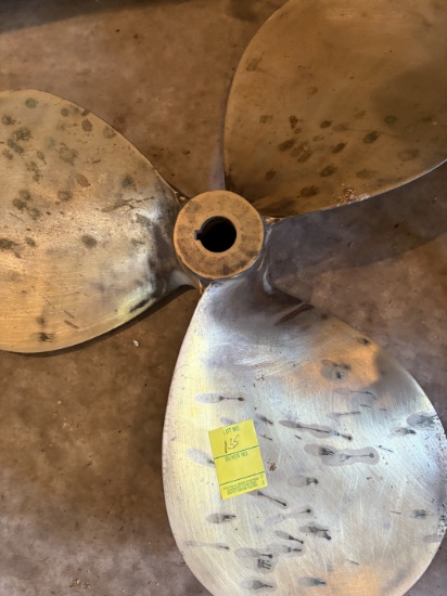 brass boat prop