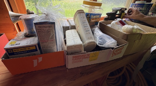 3 box lot air horn - square d
