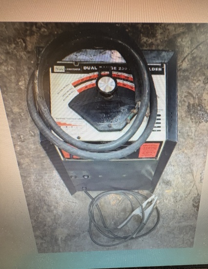sears welder and table