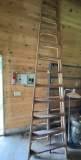 large wood step ladder