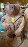 wood bear carving small