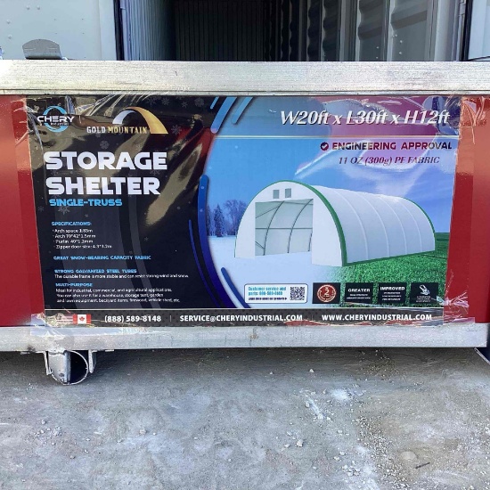 2024 Golden Mountain 20ft x 30ft x 12ft Storage Shelter (New/Unused)