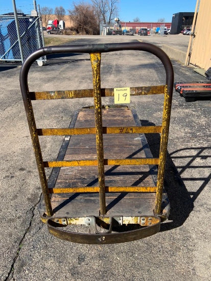 Heavy-Duty 4-Wheel Rolling Warehouse Cart  74in x 32in