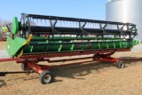 2021 John Deere 622F Flex Header  22 Ft  Trailer Included  Excellent Condition