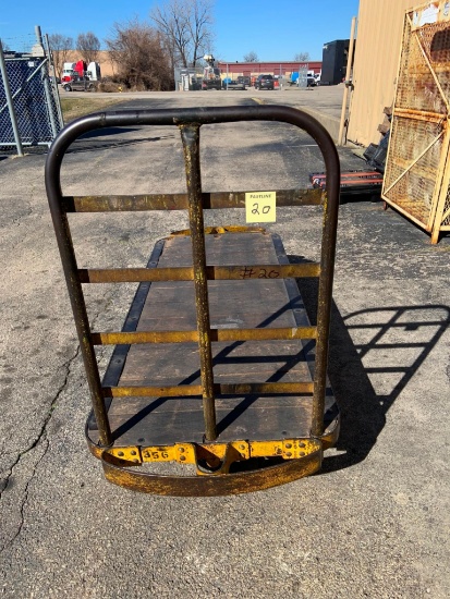 Heavy-Duty 4-Wheel Rolling Warehouse Cart  74in x 32in