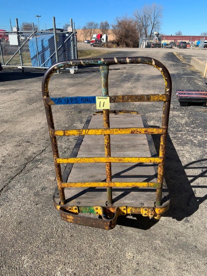 Heavy-Duty 4-Wheel Rolling Warehouse Cart  74in x 32in
