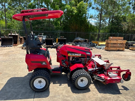 Steiner 450 Articulating Tractor  Duals, 84inch Deck, 290 Hours, Front & Rear Hydraulics, Canopy