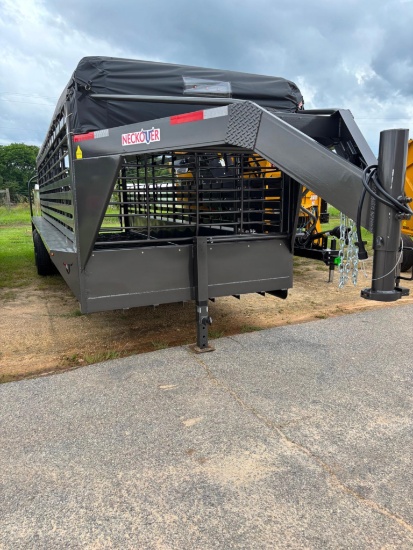 Neckover GL24-2-7K Gooseneck Trailer  24ft Deck, Dual 7K Axles, 14K GVWR