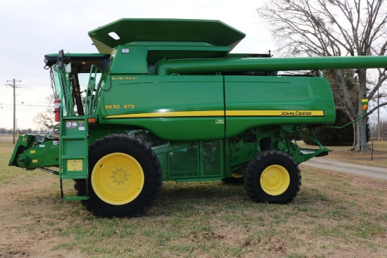 2008 John Deere 9570 STS Combine - Front Duals - Premium Cab - 1,704 Sep Hours - Clean & Field-Re...