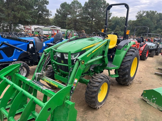 2022 John Deere 4052M MFWD Compact Utility Tractor with 400E loader - Bucket, Forks and Grapple