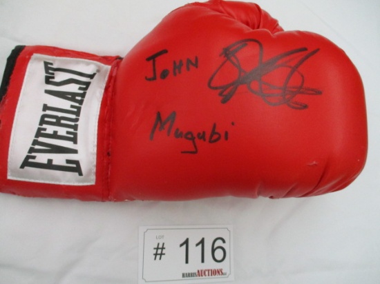 John "The Beast" Mugabi Signed Boxing Glove