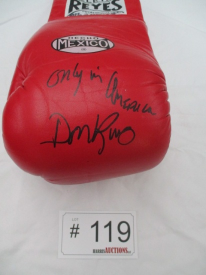 Only in America Don King Signed Boxing Glove