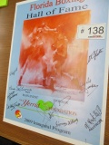 Florida Boxing Hall of Fame Poster Autographed;