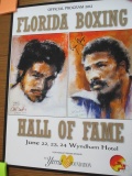 Florida Boxing HoF 2012 Aaron Pryor Autograph Poster