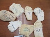 Assorted Signed Handwraps; Michael Moorer, Shannon Briggs