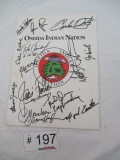 Autographed Oneida Indian Nation; Felix Trinidad,