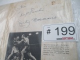 Autographed Picture Rocky Marciano Keep Punching