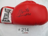 Roberto Duran Signed Boxing Glove