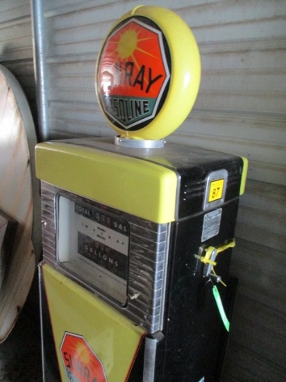 Wayne Gas Pump 505 Sun Ray Brand