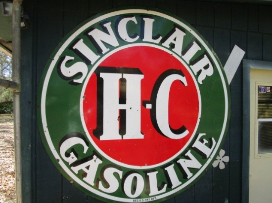 Sinclair HC Porcelain 72" Double Sided Sign