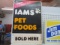 Iams Pet Foods Sign