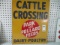 Cattle Crossing Park and Pollard Feeds Sign