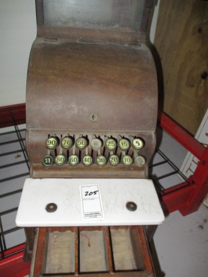 National Cash Register Vintage Wood Register