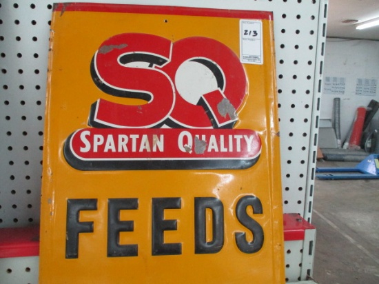Spartan Quality Feeds Sign