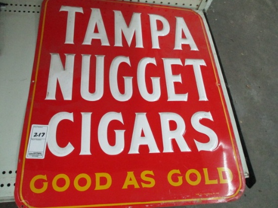 Tampa Nugget Cigars Good as Gold Sign