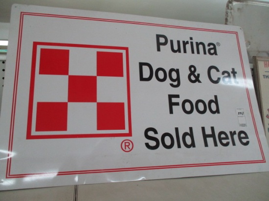Purina Dog & Cat Food Sold Here Sign