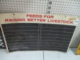 Feeds for Raising Better Livestock Sign