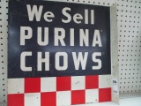 We Sell Purina Chows Flange Sign