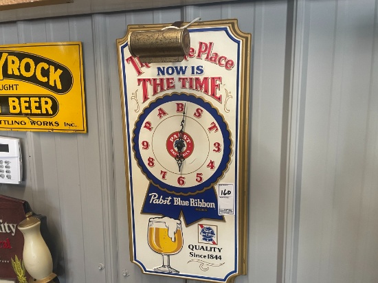 Pabst Blue Ribbon Clock Lighted