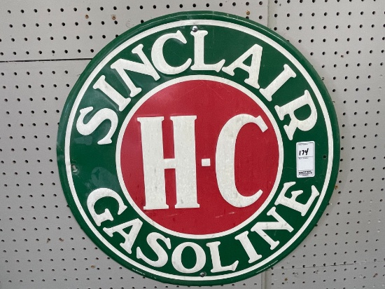 Sinclair H-C Gasoline Round Sign