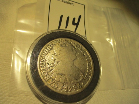 1795 Hispan Mexico Colony Coin Silver