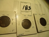 2 Cent 1865-1867 (3) TTM