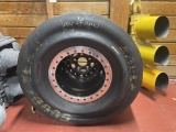 Jerry Gwynn Signed Drag Racing Wheel American Racing Pro Series Wheel 34.5x17.0-16
