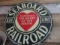 Seaboard Railroad Round Sign 