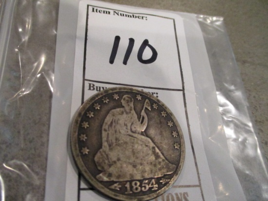 1854 O Half Dollar