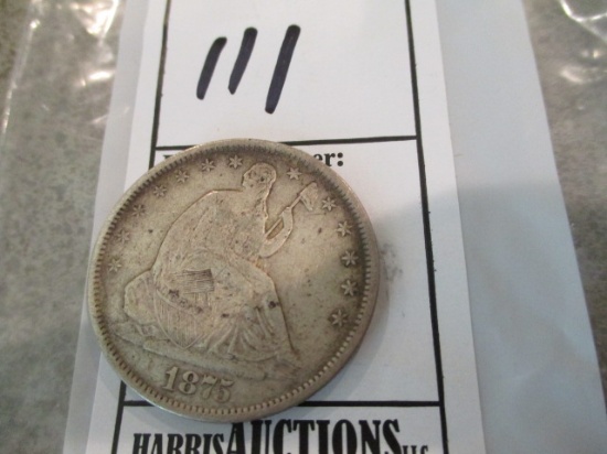 1875 S Half Dollar