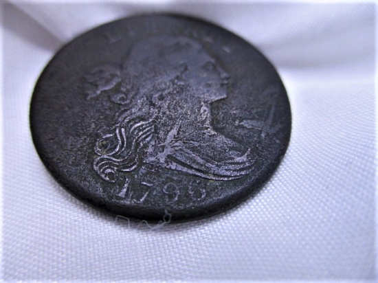 1796 Large US Cent with H/B  Liberty/”Liherty” marking