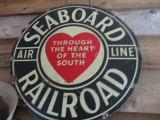 Seaboard Railroad Round Sign 