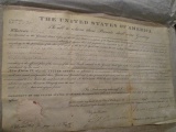 Andrew Jackson Signed Land Grant