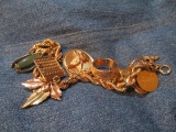 14K Charm Bracelet 80g
