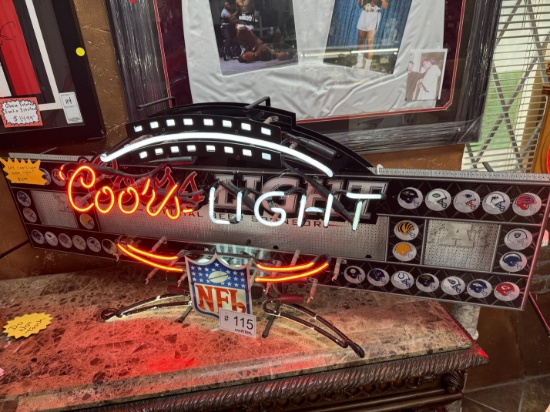 NFL Coors Light Neon (1 Light Out)