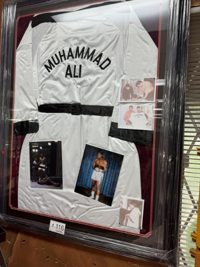 Muhammad Ali Signed Robe Framed