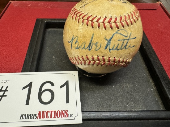 Babe Ruth Signed Baseball; Stan Musial